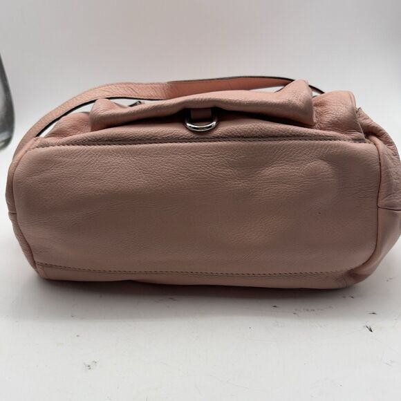 Zara Woman Salmon Leather Slouchy Boho Tote Bag - Picture 7 of 13